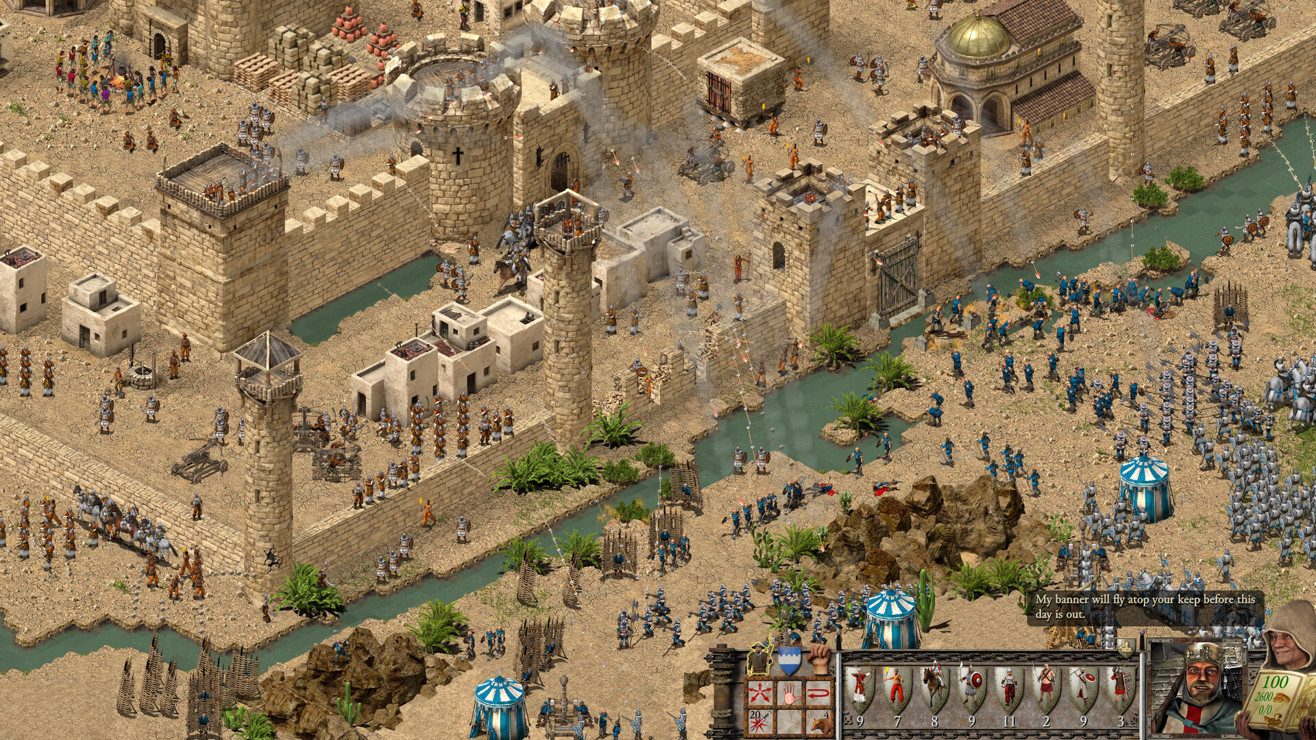 نمایی از بازی Stronghold Crusader Definitive Edition